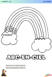 Arc - en - ciel - Météo - Graphisme : 2ème Harmos - PDF à imprimer