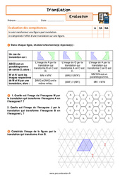 Translation - Examen Evaluation avec la correction : 11ème Harmos - PDF à imprimer