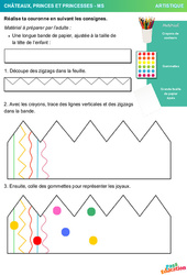 Réalise ta couronne - Graphisme / Art visuel : 1ère Harmos - PDF à imprimer