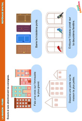 La maison - Repérage spatial en maternelle : 1ère Harmos - PDF à imprimer