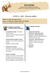 Louis XVI, un roi face à la révolution (1789 - 1799)  - Vidéo + Séquence complète (#9) : 6ème Harmos - Cycle 3 - PDF à imprimer