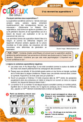 D’où viennent les superstitions ? - Curieux de tout : 9eme, 10ème, 11ème Harmos - PDF à imprimer