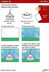 Chapiteau (cirque) - Graphisme / Art visuel : 1ère Harmos - PDF à imprimer