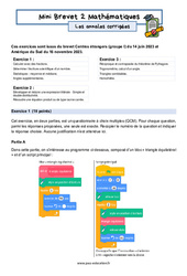 Mini Brevet de mathématiques  - Les annales corrigées 2 : 11ème Harmos - PDF à imprimer