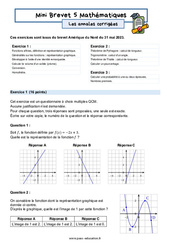 Mini Brevet de mathématiques  - Les annales corrigées 5 : 11ème Harmos - PDF à imprimer