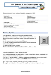 Mini Brevet de mathématiques  - Les annales corrigées 9 : 11ème Harmos - PDF à imprimer