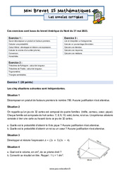 Mini Brevet de mathématiques  - Les annales corrigées 15 : 11ème Harmos - PDF à imprimer