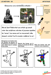 Niki de Saint Phalle - Découvre une véritable artiste - Artistique : 2ème Harmos - PDF à imprimer