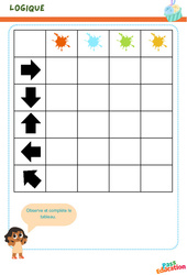 Les couleurs - Logique : 2ème Harmos - PDF à imprimer