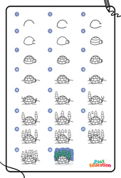 Hiver - Dessins à étapes : 2ème Harmos, 3eme, 4ème Harmos - PDF à imprimer