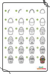 Pâques - Dessins à étapes : 2ème Harmos, 3eme, 4ème Harmos - PDF à imprimer