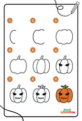 Automne - Dessins à étapes - PDF à imprimer