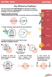 Les illusions d’optique - Artistique : 2ème Harmos - PDF à imprimer