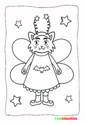 Reine des chats - Coloriage : 3eme, 4ème Harmos - PDF à imprimer