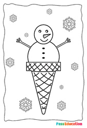 Hiver - Coloriage : 2ème Harmos, 3eme, 4ème Harmos - PDF à imprimer