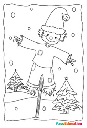 Noël - Coloriage : 2ème Harmos, 3eme, 4ème Harmos - PDF à imprimer