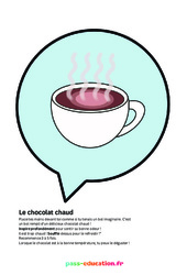 Le chocolat chaud - Poster - Activité respiration du  au  : 3eme, 4ème, 5ème, 6ème, 7ème Harmos - PDF à imprimer