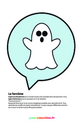 Le fantôme - Poster - Activité respiration du  au  : 3eme, 4ème, 5ème, 6ème, 7ème Harmos - PDF à imprimer