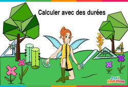 Calculer avec des durées - Vidéo La Fée des Maths : 6ème, 7ème, 8ème Harmos - PDF à imprimer