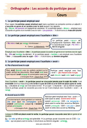 Les accords du participe passé - Séquence complète : 10ème Harmos - PDF à imprimer