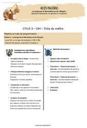 Séquence - Fiche de préparation Napoléon Bonaparte, du général à l’empereur  - Vidéo + Séquence complète (#10) : 6ème Harmos - Cycle 3 - PDF à imprimer