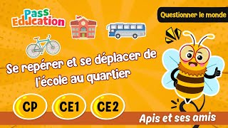 Se repérer et se déplacer de l’école au quartier - Vidéo pédagogique - Apis & ses amis : 3eme, 4ème, 5ème Harmos