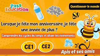 Comprendre les cycles du temps et situer les évènements - Vidéo pédagogique - Apis & ses amis : 4ème, 5ème Harmos