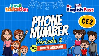 Phone number - Apprendre l’anglais Vidéo pédagogique - The Vadrouille Family - My English Pass : 5ème Harmos