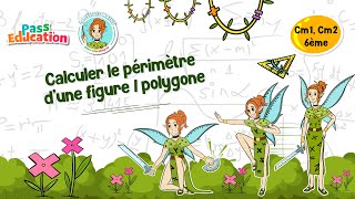 Calculer le périmètre d'une figure/polygone - Vidéo pédagogique - La Fée des Maths : 6ème, 7ème, 8ème Harmos
