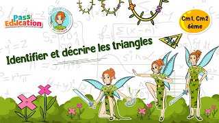 Identifier et décrire les triangles - Vidéo pédagogique - La Fée des Maths : 6ème, 7ème, 8ème Harmos