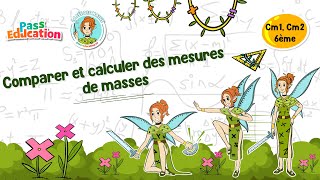 Comparer et calculer des mesures de masses - Vidéo pédagogique - La Fée des Maths : 6ème, 7ème, 8ème Harmos