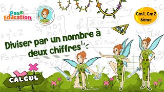 Diviser par un nombre à deux chiffres - Vidéo pédagogique - La Fée des Maths : 8ème Harmos