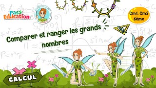 Comparer et ranger les grands nombres - Vidéo pédagogique - La Fée des Maths : 8ème Harmos