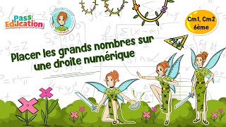 Placer les grands nombres sur une droite numérique - Vidéo pédagogique - La Fée des Maths : 8ème Harmos
