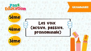 Les voix (active, passive, pronominale) - - Vidéo pédagogique : 9eme, 10ème, 11ème Harmos