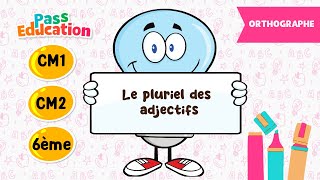 Le pluriel des adjectifs - Vidéo pédagogique : 6ème, 7ème, 8ème Harmos
