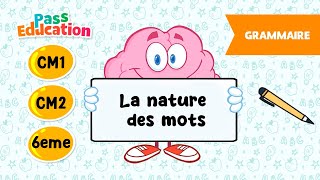 La nature des mots - Vidéo pédagogique : 6ème, 7ème, 8ème Harmos
