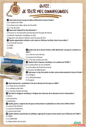 Exercice La guerre froide - Fiche de révision Brevet / Quiz : 11ème Harmos - Cycle 4 - PDF à imprimer