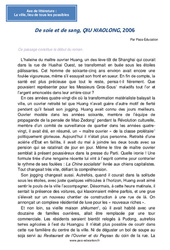 De soie et de sang, QIU XIAOLONG - Littérature : 10ème Harmos - Cycle 4 - PDF à imprimer