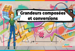 Grandeurs composées et conversions - Vidéo pédagogique - La Fée des Maths : 9eme, 10ème, 11ème Harmos