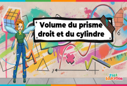 Volume du prisme droit et du cylindre - Vidéo pédagogique - La Fée des Maths : 9eme, 10ème, 11ème Harmos