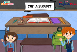 Alphabet - Vocabulaire - Vidéo interactive - Apprends l'anglais avec Kelly and James : 2ème Harmos, 3eme, 4ème, 5ème, 6ème, 7ème Harmos
