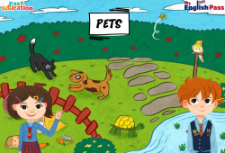 Animals (Pets) - Vocabulaire - Vidéo interactive - Apprends l'anglais avec Kelly and James : 2ème Harmos, 3eme, 4ème, 5ème, 6ème, 7ème Harmos