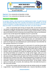L’Attrape - Cœurs - J.D. SALINGER - Mini - brevet français - Sujet inédit : 11ème Harmos - Cycle 4 - PDF à imprimer