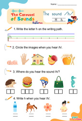 /h/ h - Carousel of Sounds - Vidéo interactive + - Fiches + Poster : 2ème Harmos, 3eme, 4ème, 5ème, 6ème, 7ème Harmos