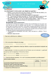Le pirate élastique - Littérature - T'as la réf ? : 8ème Harmos, 9eme Harmos - Cycle 3 - PDF à imprimer