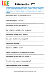 Les rituels en IEF - école à la maison - Fiches  : 10ème Harmos