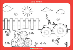 A la ferme - Graphismes ludiques : 1ère, 2ème Harmos - Cycle 1 - PDF à imprimer