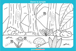 Dans la jungle - Graphismes ludiques : 1ère, 2ème Harmos - Cycle 1 - PDF à imprimer
