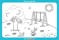 Dans le jardin - Graphismes ludiques : 1ère, 2ème Harmos - Cycle 1 - PDF à imprimer